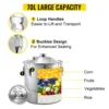 VEVOR 20L 30L 50L 70L Alcohol Distiller Machine Beer Brewing Equipment DIY Wine Moonshine Apparatus Dispenser Kit Home Appliance 3