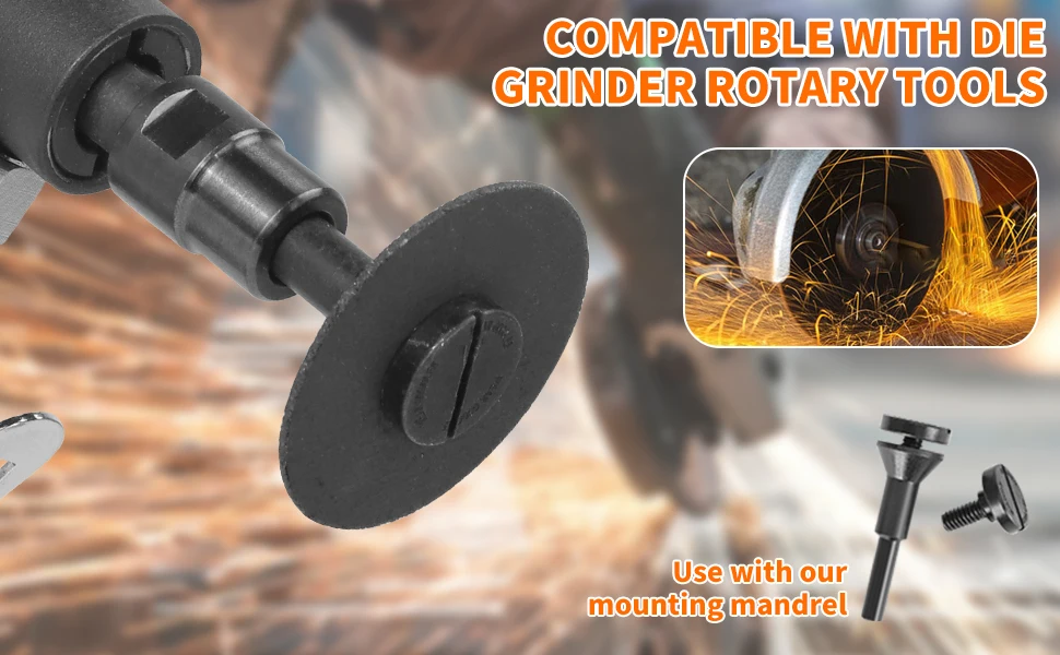 50/75 mm Metall-Trennscheibe, Mini-Sägeblatt, Cut-0ff-Rad mit Montagedorn für Winkelschleifer, Schneiden von Metall, PVC, rostfrei, 5 Stück – Detail 1
