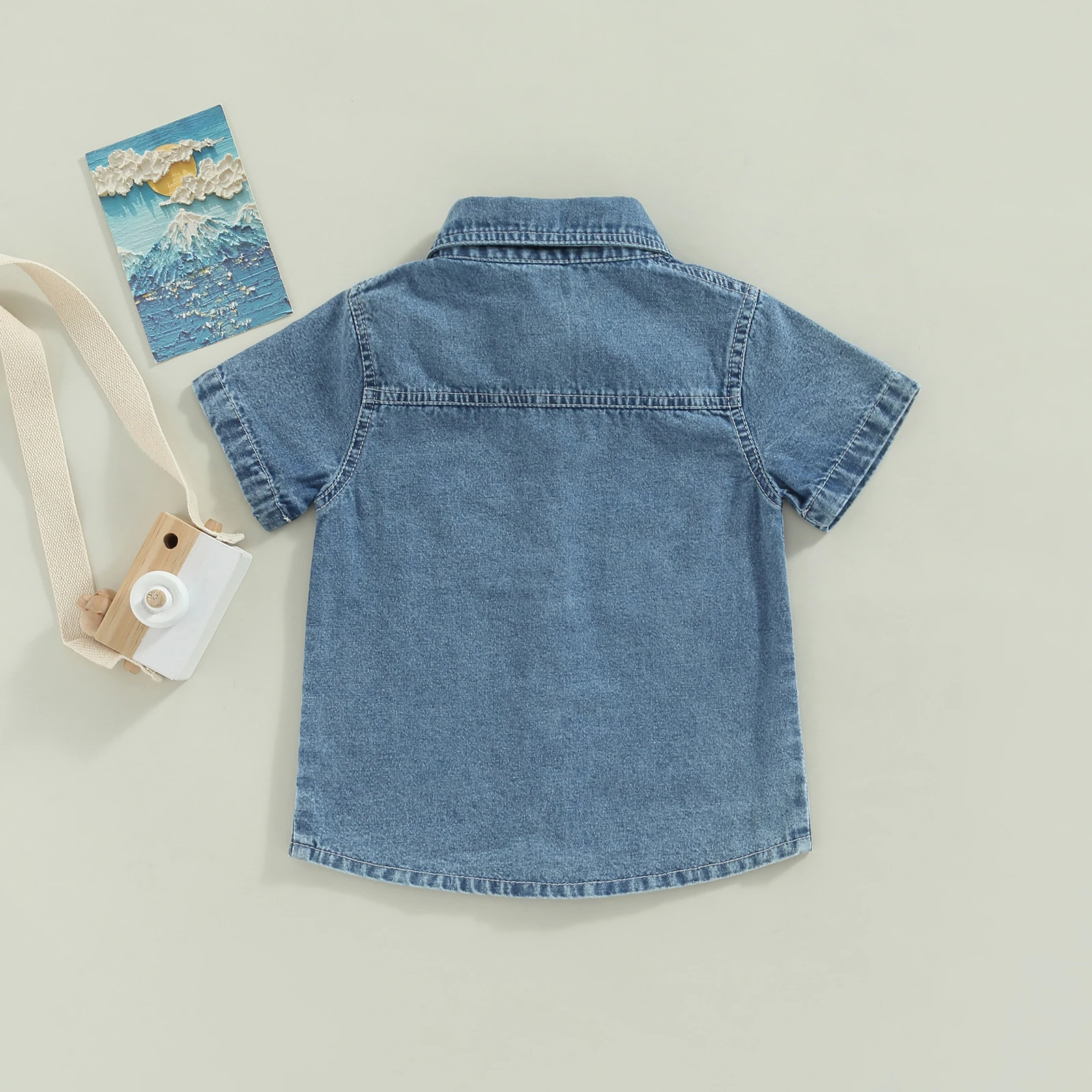 Kids Shirts Boys Shirts Toddler Kids Baby Boys Summer Casual Denim Shirt