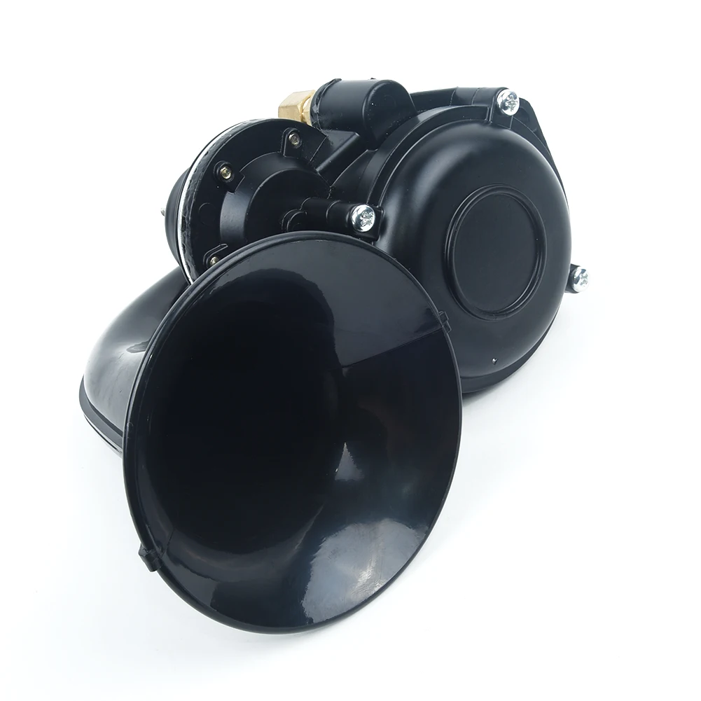 

Parts Horn 1pc Accessories Air Electric Black Interior 12V/24V For Car Motorcycle Truck Boat Durable Practical