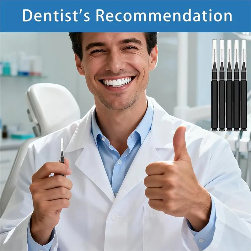 B90B-치간 칫솔 150개입, 교정기용, 부드러운 나선형 브러시 헤드가 있는 플라스틱 브러시 클리너, 치아 사이 청소용