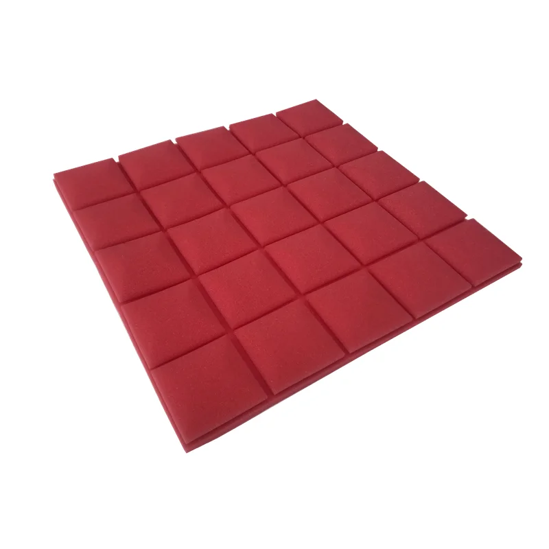 6 pcs 50x50x3cm 스튜디오 어쿠스틱 폼 방음 벽 패널 사운드 흡수 처리 웨지 보호 방음 스폰지
