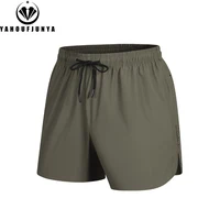 Summer Men Outdoors Sport Joggers Fitness Quick Dry Shorts Men Ice Silk Elastic Waist Breathable Straight Loose Short Male 8XL 2