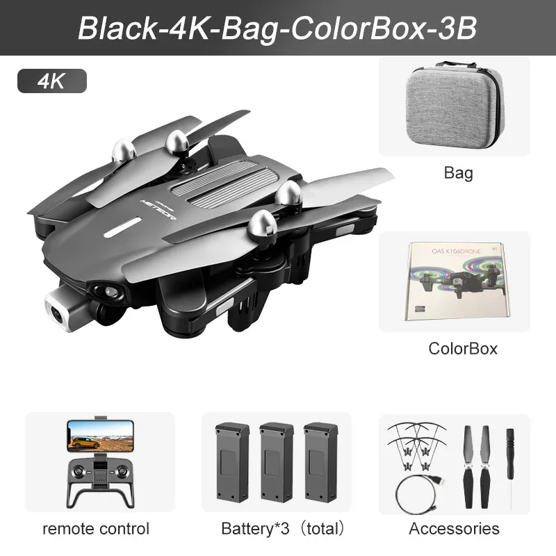 drone exploration remote control quadcopter K106 LED Light Drone 4K HD Camera Visual Obstacle Avoidance Optical Flow Positioning Foldable RC Quadcopter Boy Gifts 2022 New 3dr solo remote charger RC Quadcopter