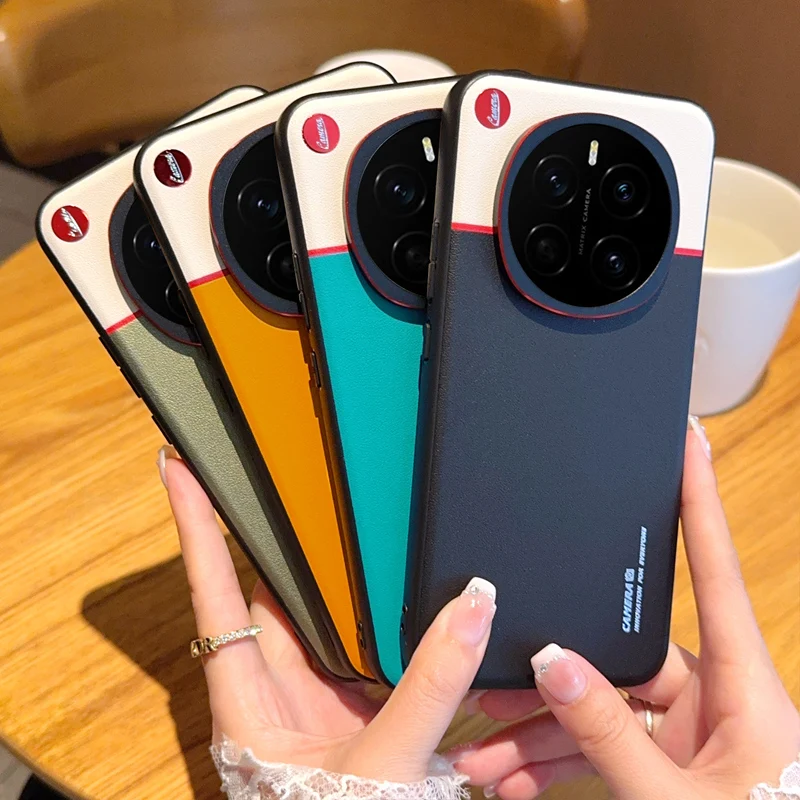 Color-Block Textured Anti-Oxidation Drop-Resistant Phone Case