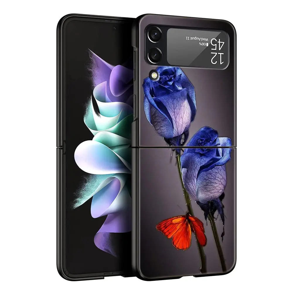 Elegant Red Roses Fashion Phone Case - Stylish Hard Folding Cover