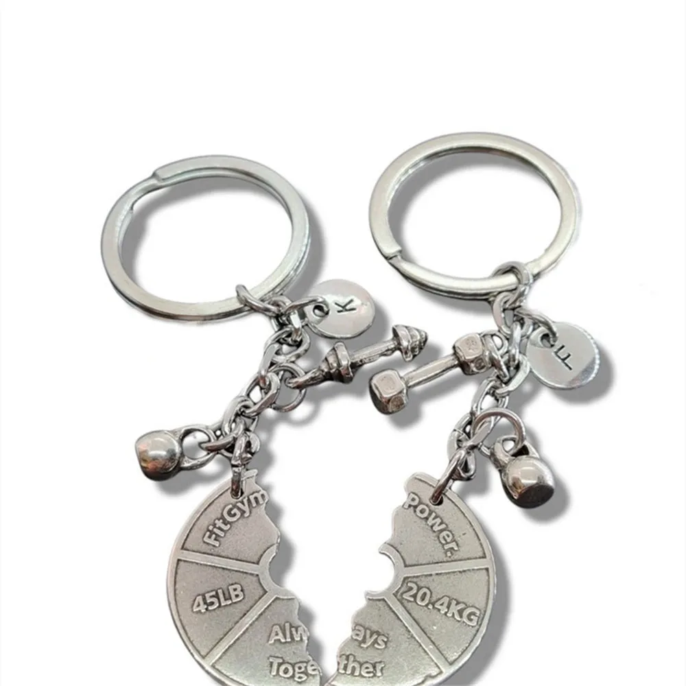 

10pair Couples Gym Keychain Weight Plate I Love my Life Always Together Fitness Gym Gifts WeightLifter Bodybuilding Couples gift