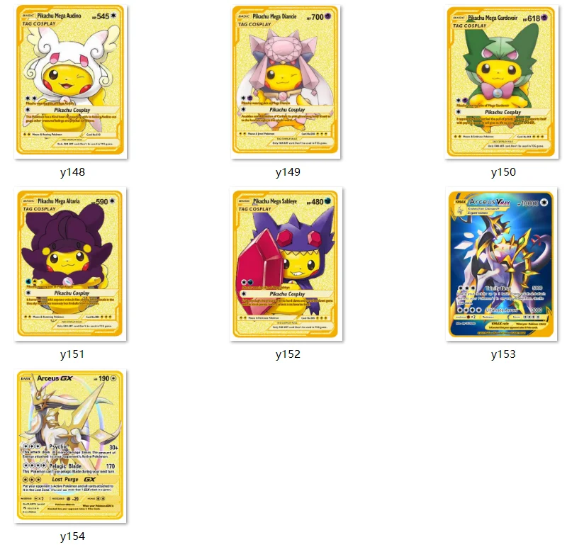 pokemon metal cards