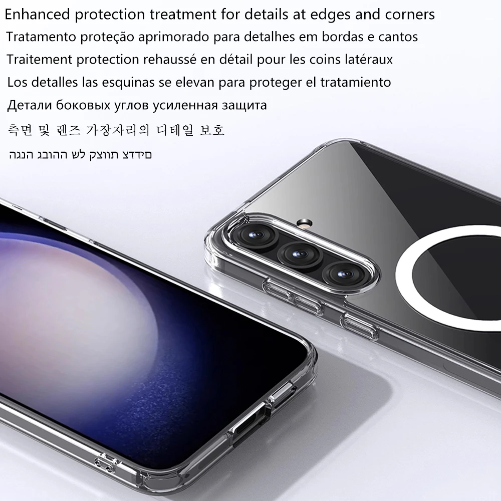Enhanced Wireless Magnetic Clear Acrylic Cover