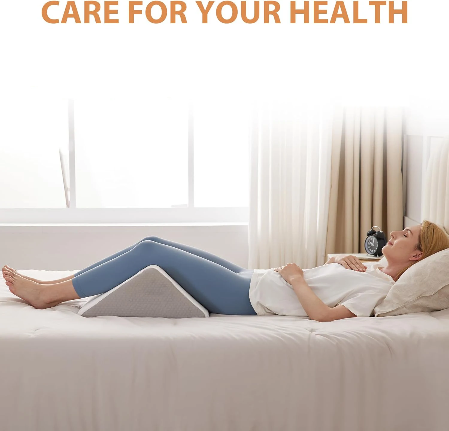 1 Pieces Wedge Pillow for Sleeping Body Positioners Turning Device Bedridden Leg and Knee Support Positioning Wedge Back Pillow BEST SELLERS