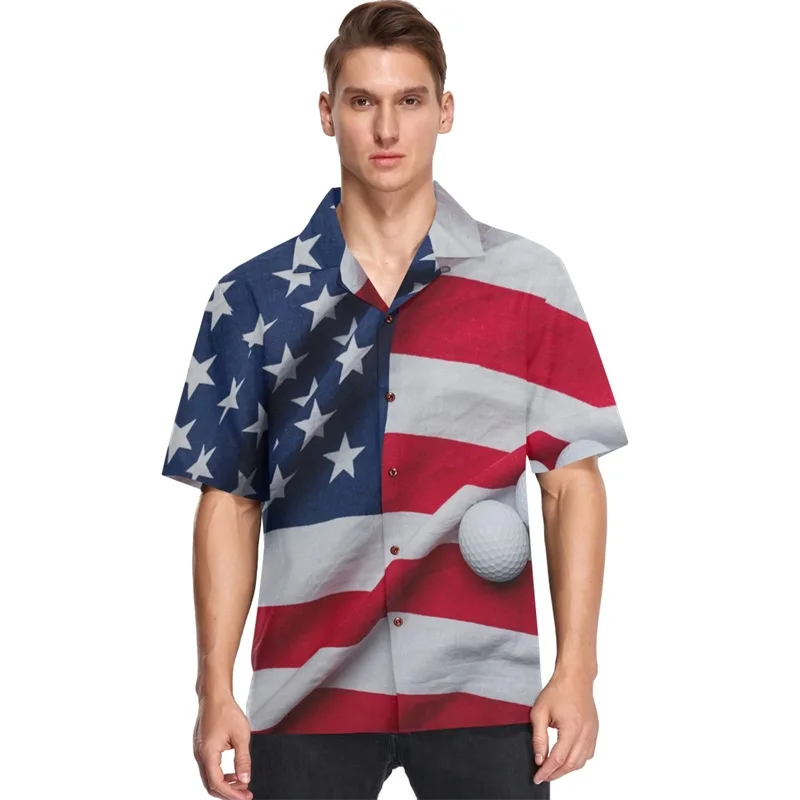 thumbnail image 1 of Camisas hawaianas con estampado gráfico 3D para hombre, camisas playeras Aloha de manga corta, camisas y blusas informales de gran tamaño con botones para hombre, 1 of 5
