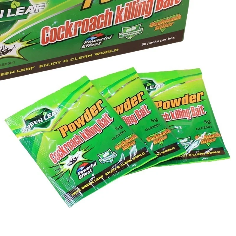20PCS/lot Cockroach Killing Bait Powder Eco-Friendly Effective Medicine Insecticide Roach Killer Pest Control Kitchen Restaurant