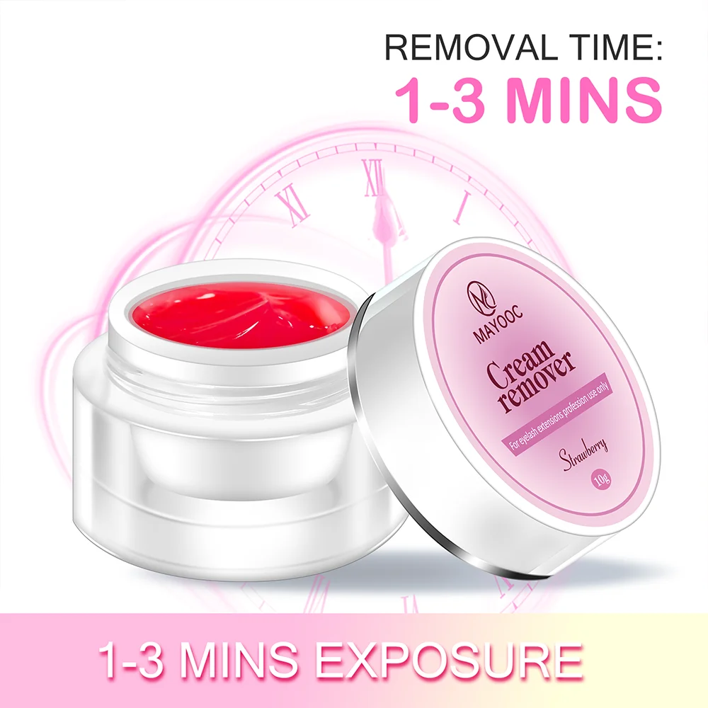 MAYOOC Eyelash Remover Quick Unload Adhesive Zero Stimulation Professional Cream Remover For Eyelash Extension Custom Logo 2
