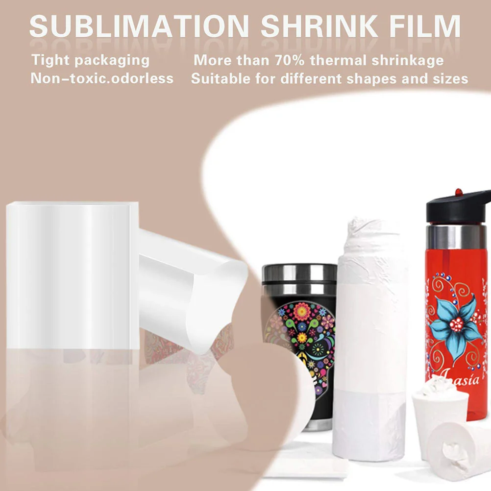 20 Pcs Lose Weight Shrink Film Blank Mugs Heat Bags for Sublimation 01X13X26CM The Pet Para Sublimacion 20oz Tumbler sublimation shrink film