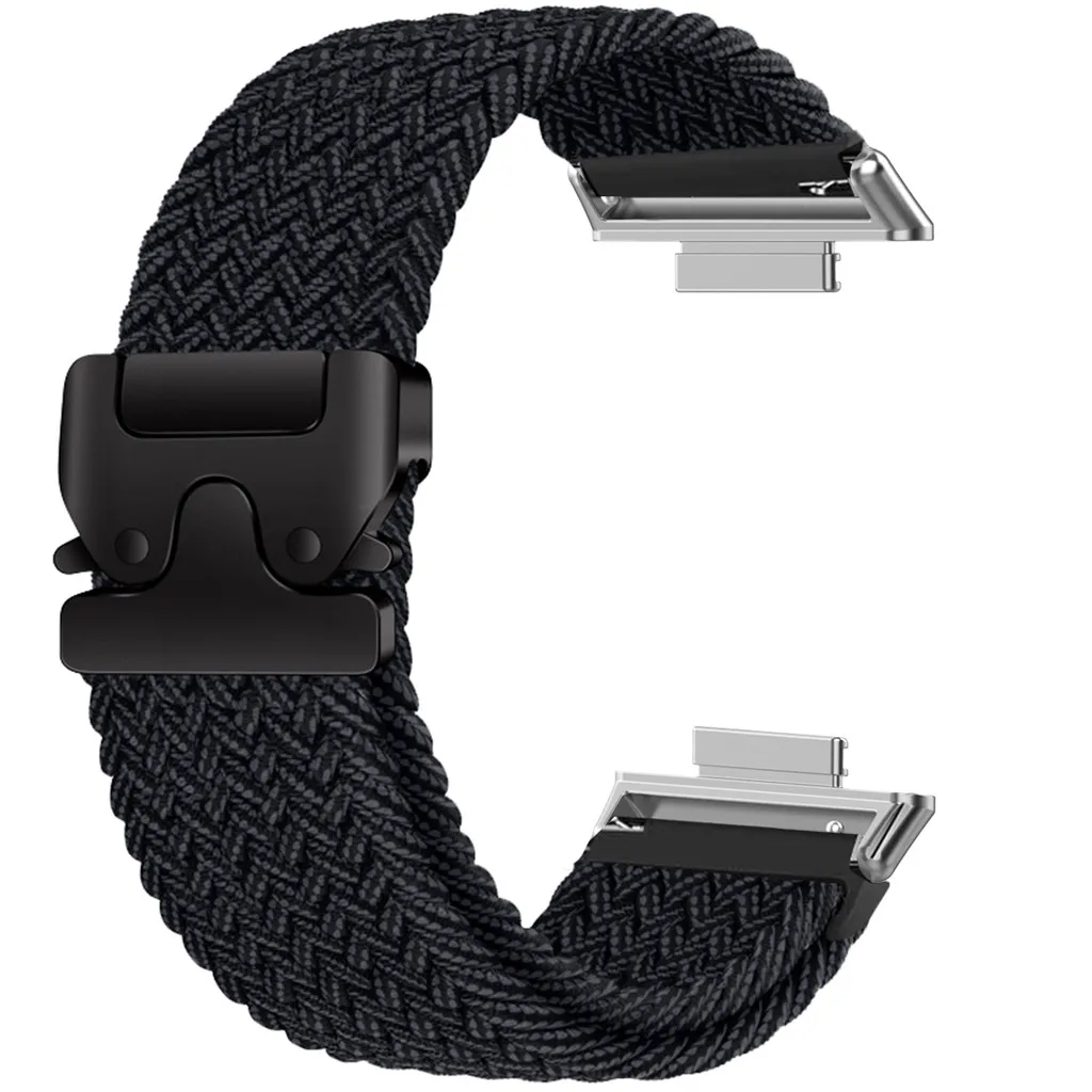 Nylon Elastic Braided Solo Loop Strap for Smartwatches - Unisex Watchband