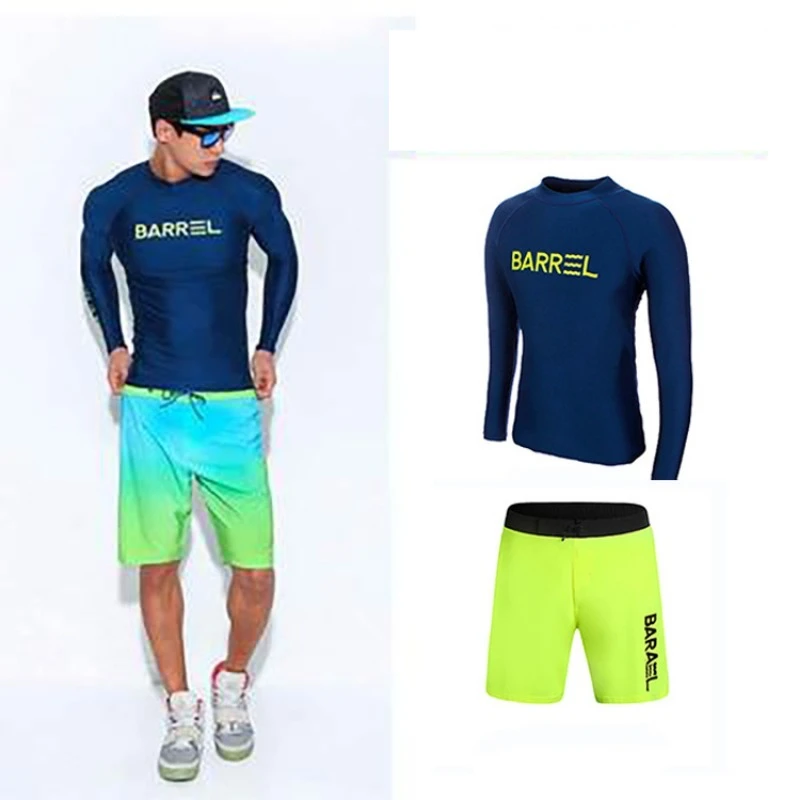 Diving Suit Men Quick Drying Surfing Suit Outdoor Water Ski Split Long Sleeved Sun Protection Snorkeling Swimsuit surfing swimsuit
