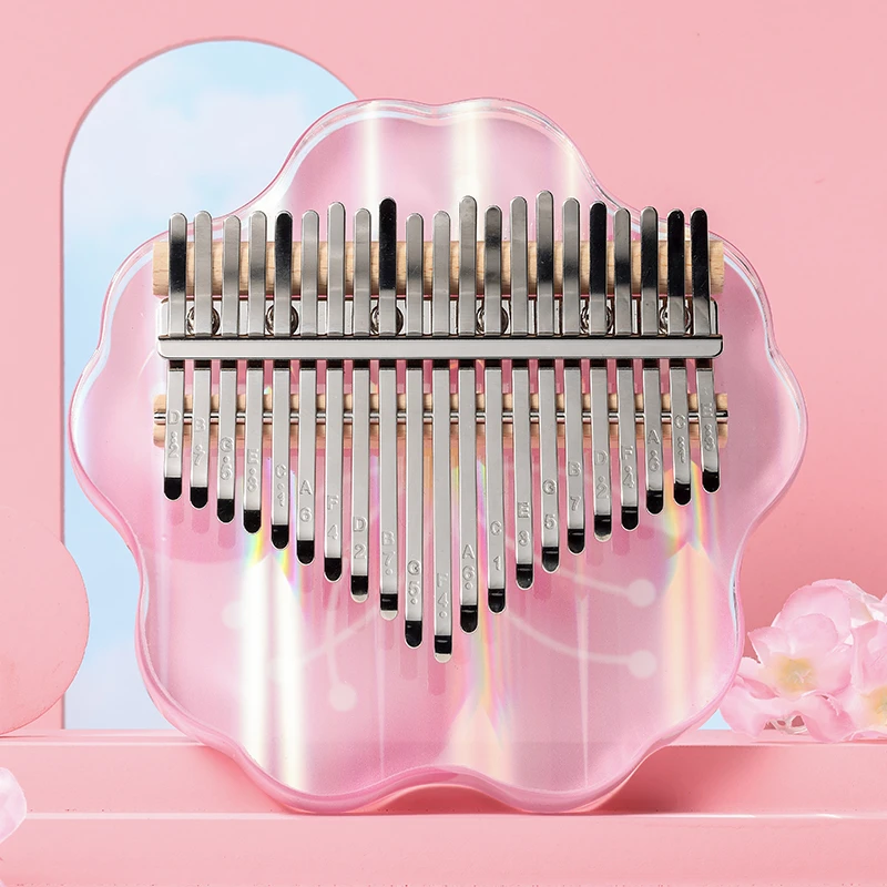 Clear Crystal Cherry Blossom Kalimba Kalimba AliExpress