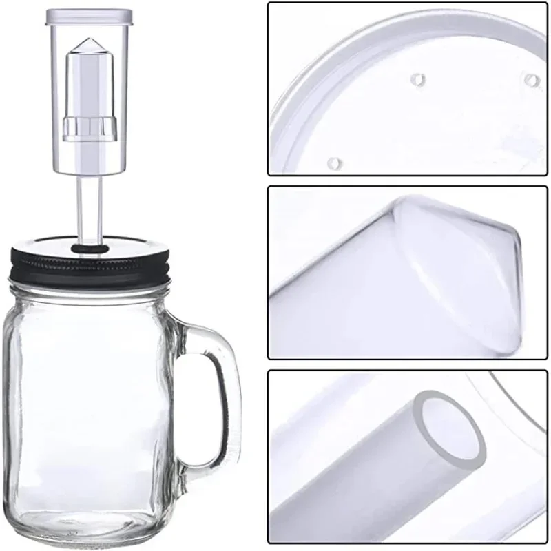 Plastic Airlock Homebrew Airlock Set with Silicone Grommets for Preserving Brewing Making Wine Fermenting Sauerkraut Kimchi