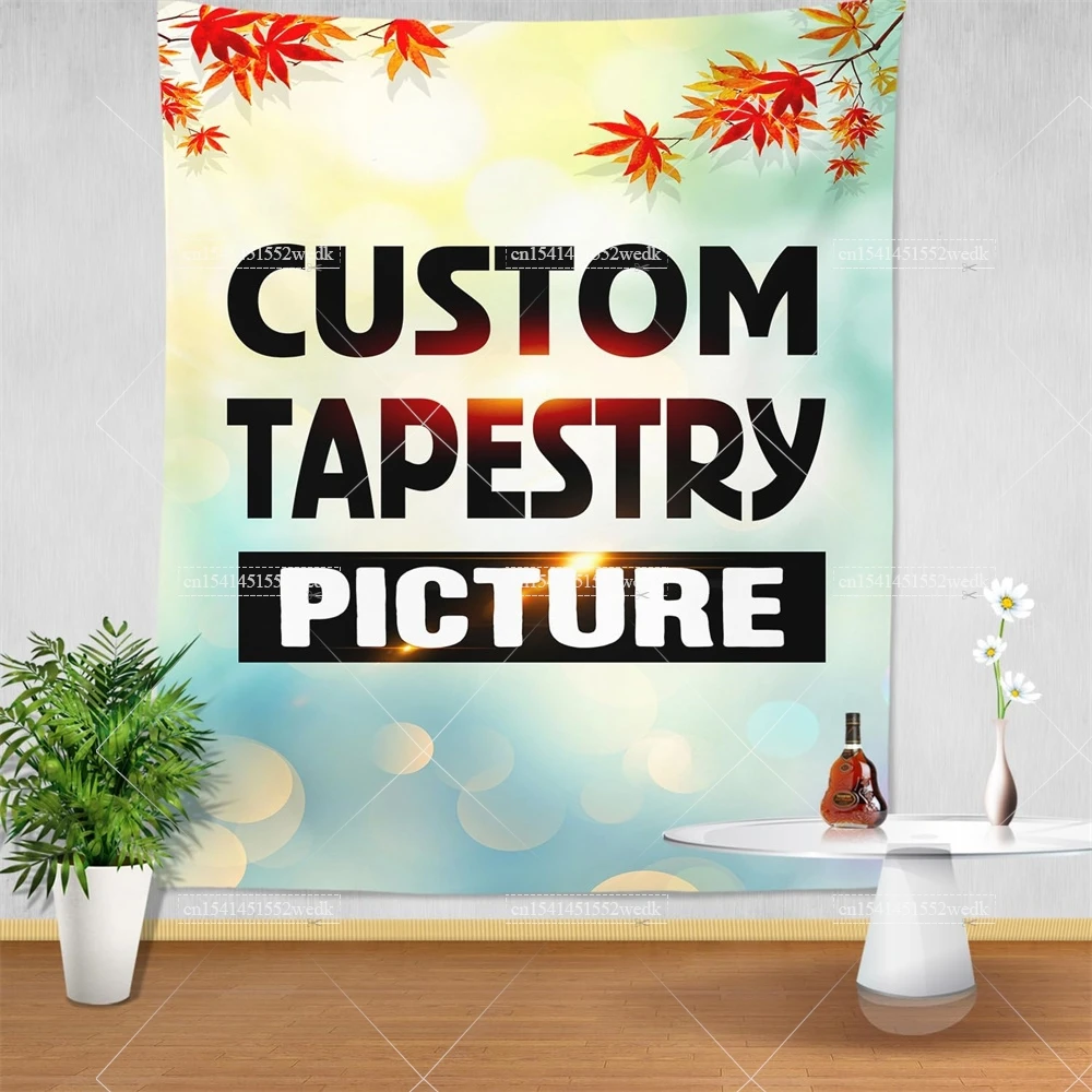 Tapestry Boho Mandala Witchcraft Wall Tapestry Print Your Photo Hippie Blanket Vertical Art Decor
