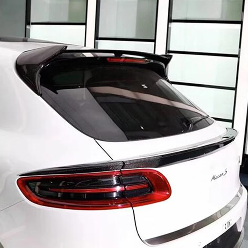 

Задние крыши из настоящего углеродного волокна для Porsche Macan GTS, украшение БАГАЖНИКА АВТОМОБИЛЯ, 2014-2023 год