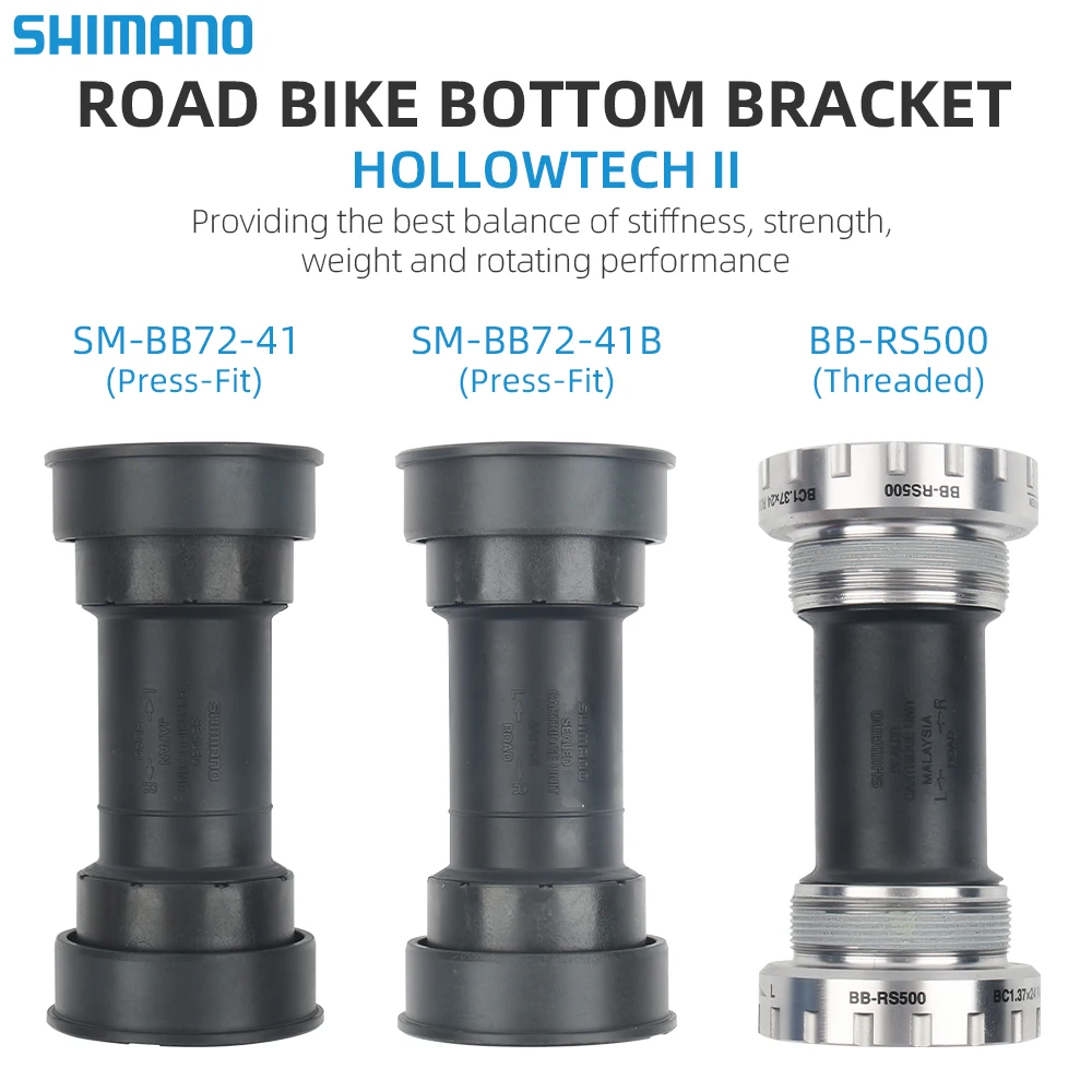Кронштейн для шоссейного велосипеда Shimano ULTEGRA 105 TIAGRA SM BB72-41B RS500 RS501 Thread Hollowtech II R7000/R8000/4700