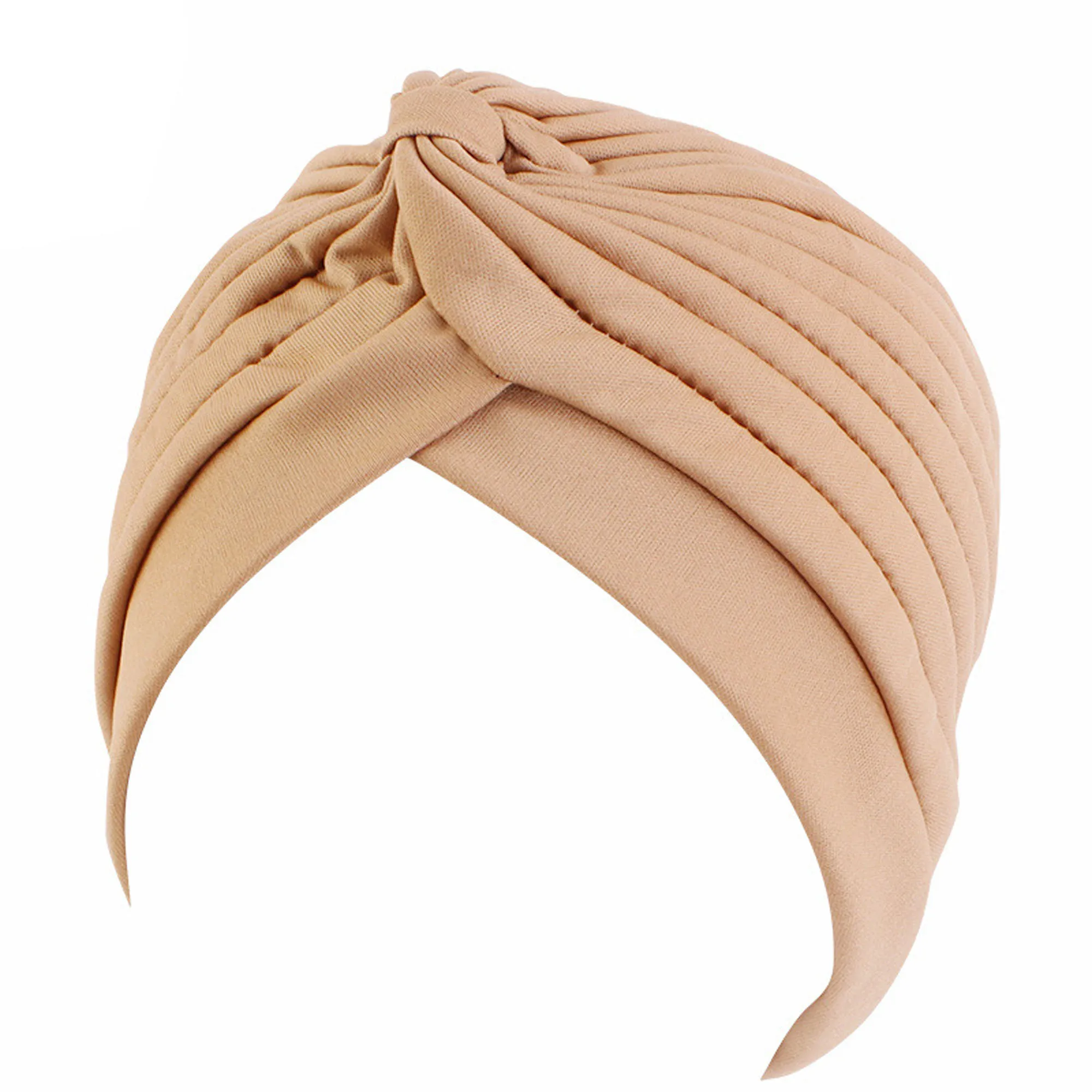 1pc 12 Colors Women Hair Wrap Muslim Turban Hijab Twist Pleated Bonnet Ladies Head Cap Islamic Headband Headwrap