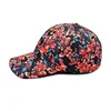 Four Seasons Polyester Flower Print Casquette Baseball Cap Adjustable Outdoor Snapback Hats for Women 28 4