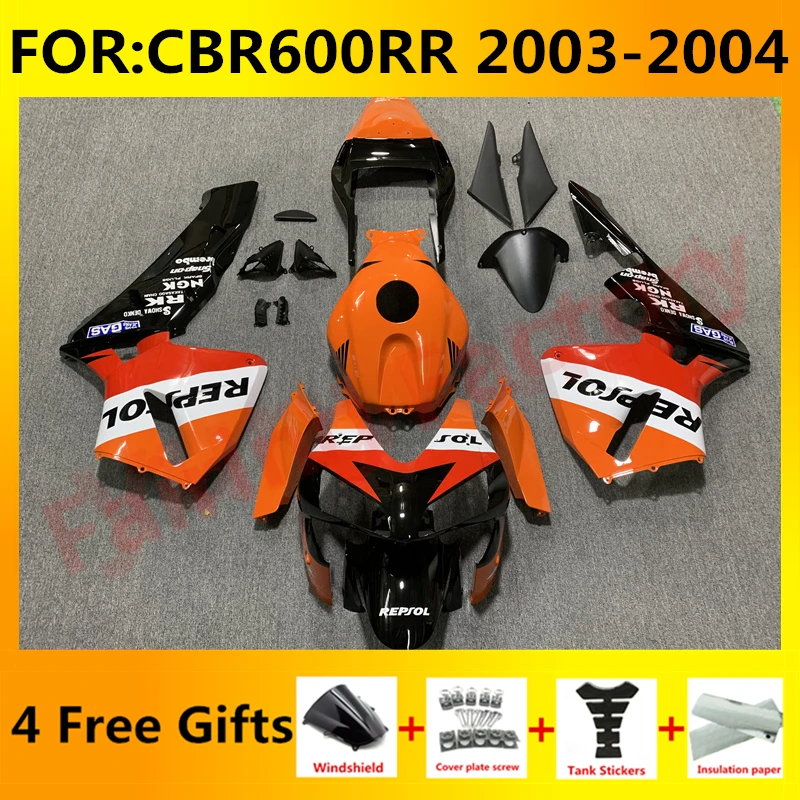 

New ABS Motorcycle Whole Fairings Kit for CBR600RR F5 2003 2004 CBR600 RR CBR 600RR 03 04 Bodywork full fairing kits set repsol