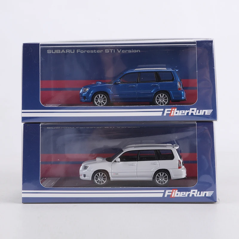 Fiberrun 1:64 Forester SG9 Blue/White Alloy Model Car - AliExpress 26