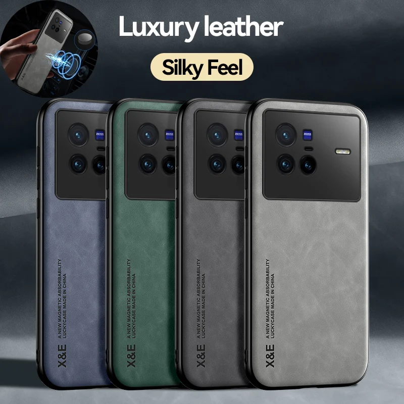 Luxury Retro Leather Case For Vivo X80 Pro X70 X50 X30 S10 V9 V15 Y91 Y95 Y85 Y7S Y17 Y12 Z5 Z3X Soft Silicone Frame Pho_voghion.com
