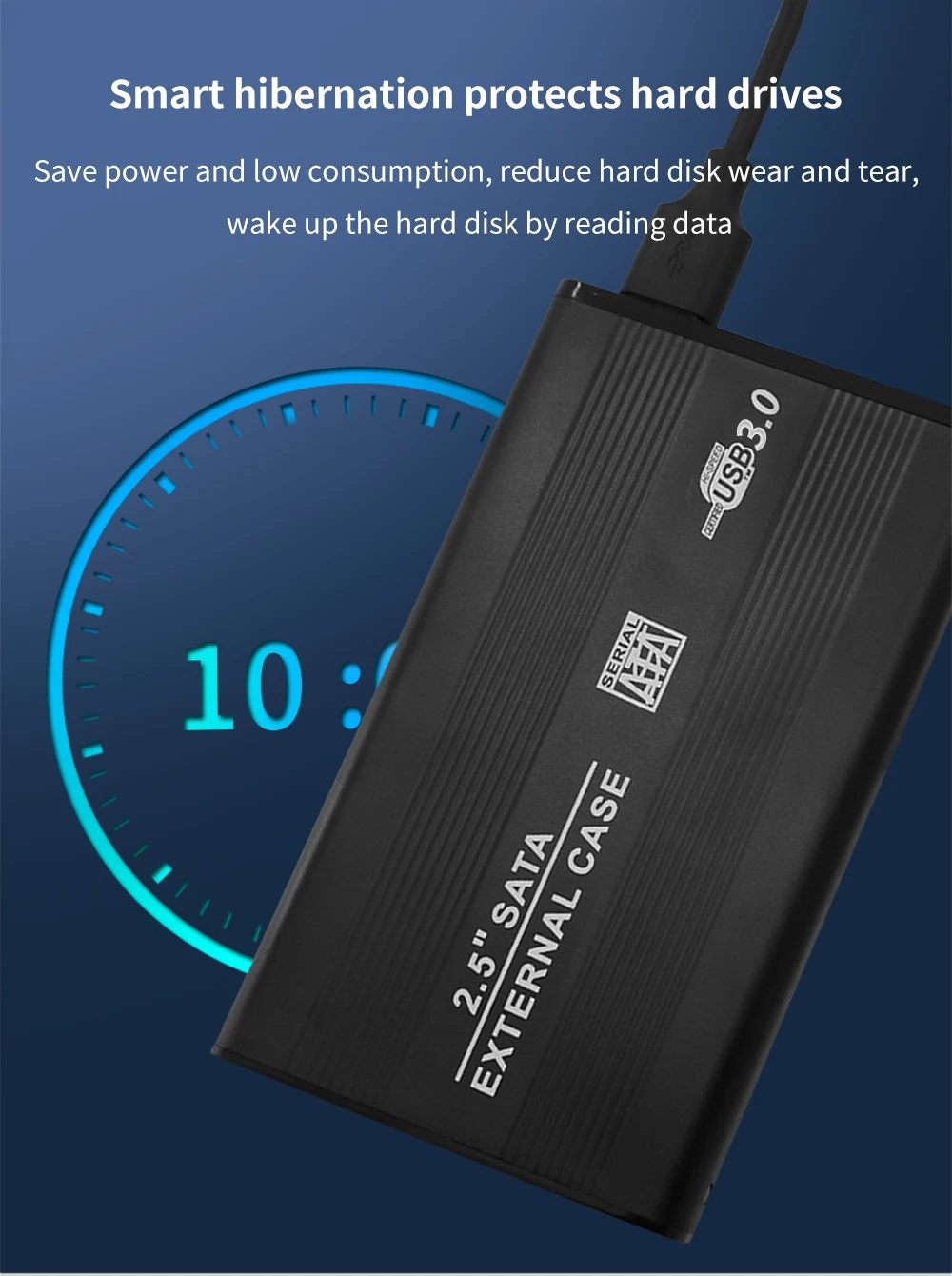 Disque Dur Externe 2 To - Disque Dur Portable USB 3.0 Pour Windows XP / 7/10 PC