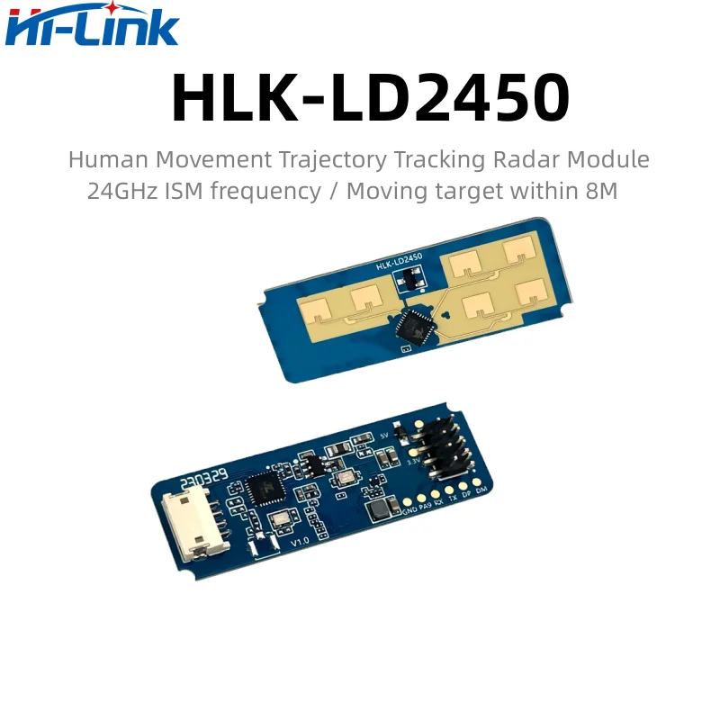 HI-LINK HLK-LD2450-SUIT 24G Human Motion Tracking Radar Speed Measurement High-sensitivity Mini Sensing Module 5