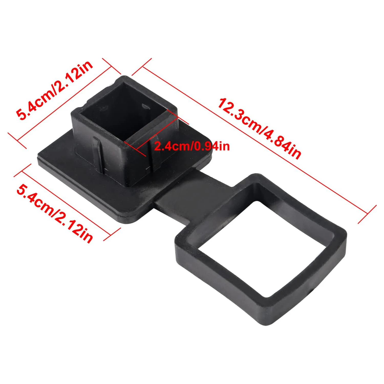 Trailer Hitch Tube Cover 1.25'' Rubber Plug Cap Insert 1 1/4 inch Heavy Duty Towing Hitch Covers for 1.25'' Receivers Class