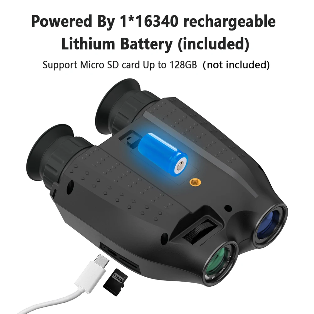 Dispositivo Di Visione Notturna Monoculare 8X Zoom Digitale 300M Telescopio Da Caccia A Infrarossi Fotocamera Outdoor Day Night Monocoli A Doppio Uso