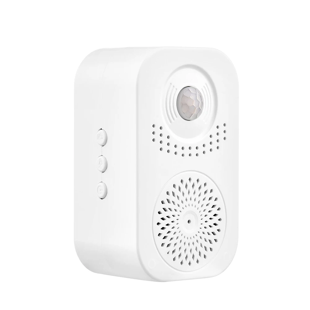 

For Door Gate Door Bell Doorbell Announcer 85x52.5mm Adjustable Volume Intelligent Sensing Multilingual Recording