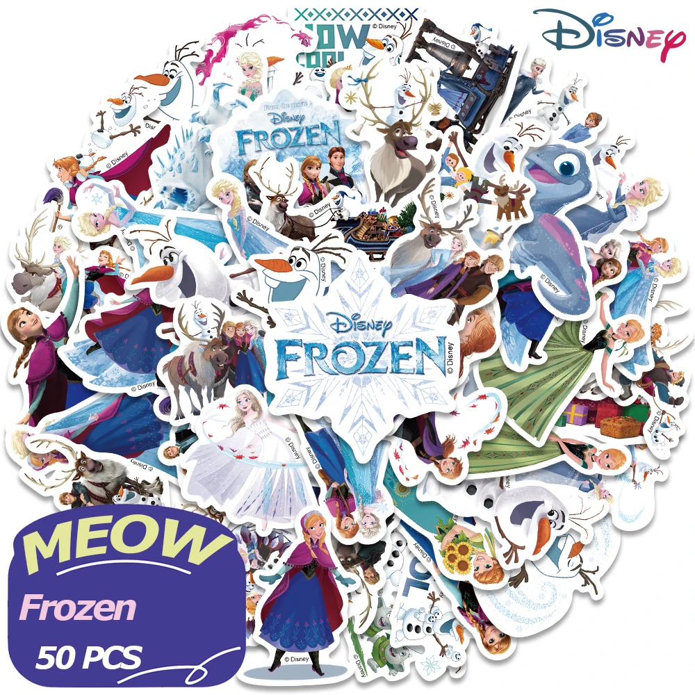 1050pcsDisneyFrozenCartoonElsaGirlsStickersDecalsSkateboard