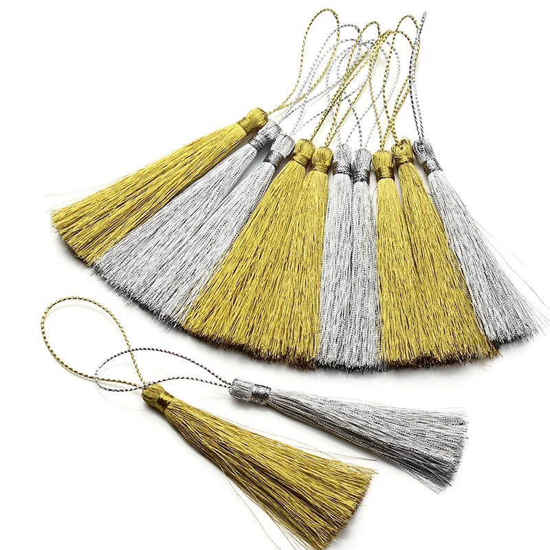 

30pcs Gold Color Long Rayon Thread Silk Tassels for Jewelry Making Charm Earring Charms Pendant Earrings Tassels Borlas Piel