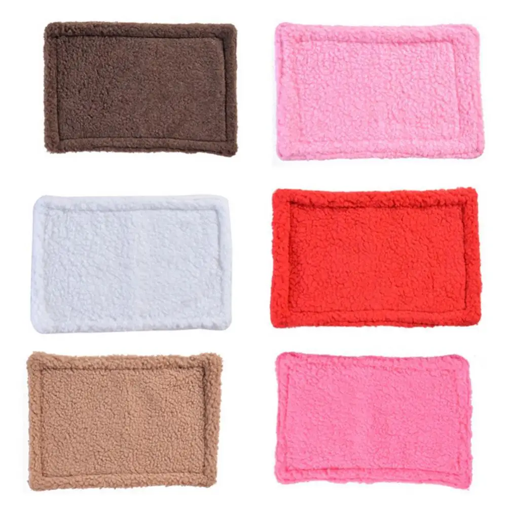 

Small Bed Warm Square Nest Pets Cashmere Little Sweet Pig Perch Hamster Rabbit Hedgehog Squirrel House Cushion Mat Nests Animal