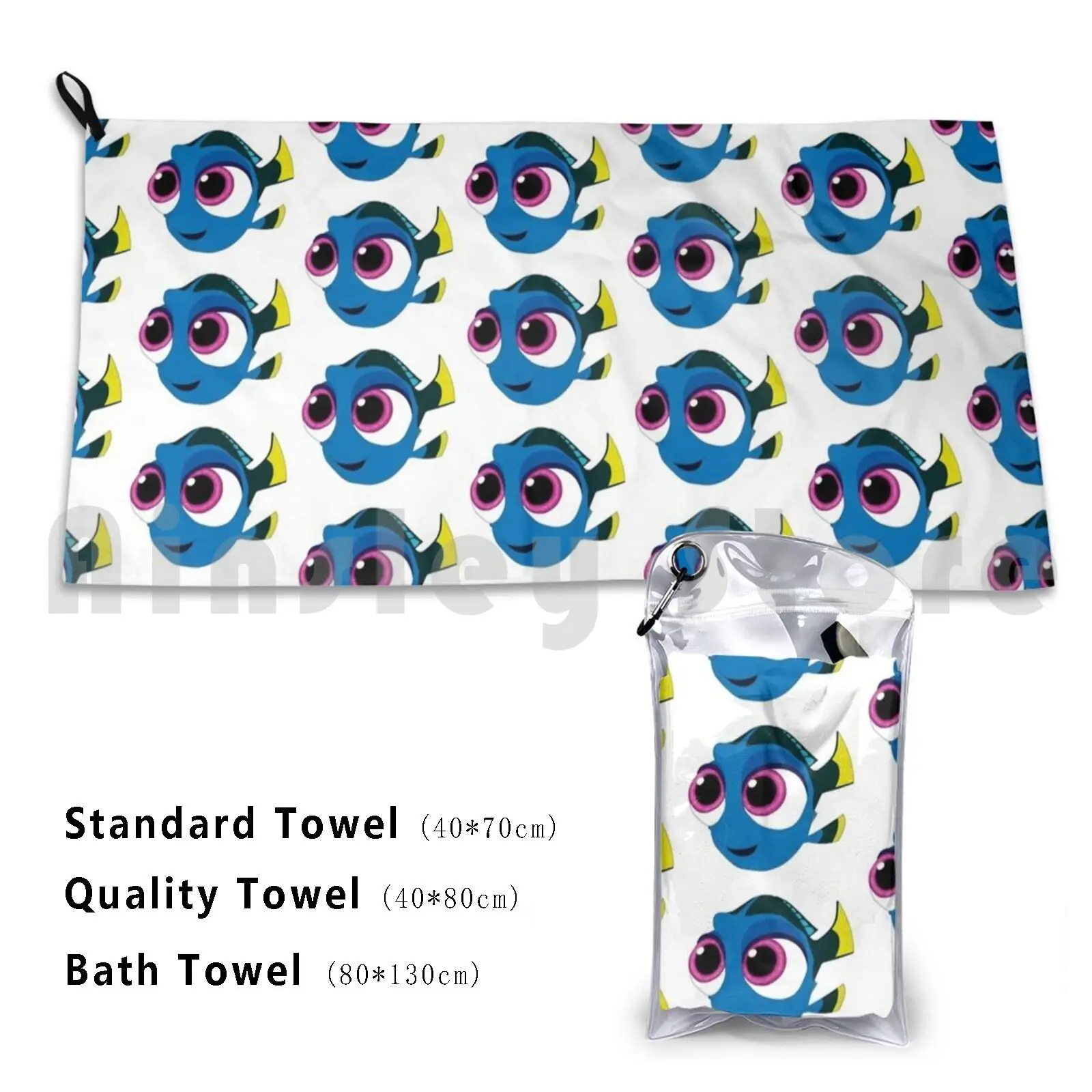 Asciugamano Da Bagno Personalizzato Baby Dory Fining Nemo Cartoon Blue Fish Cute Nemo Ocean Continua A Nuotare Pixar