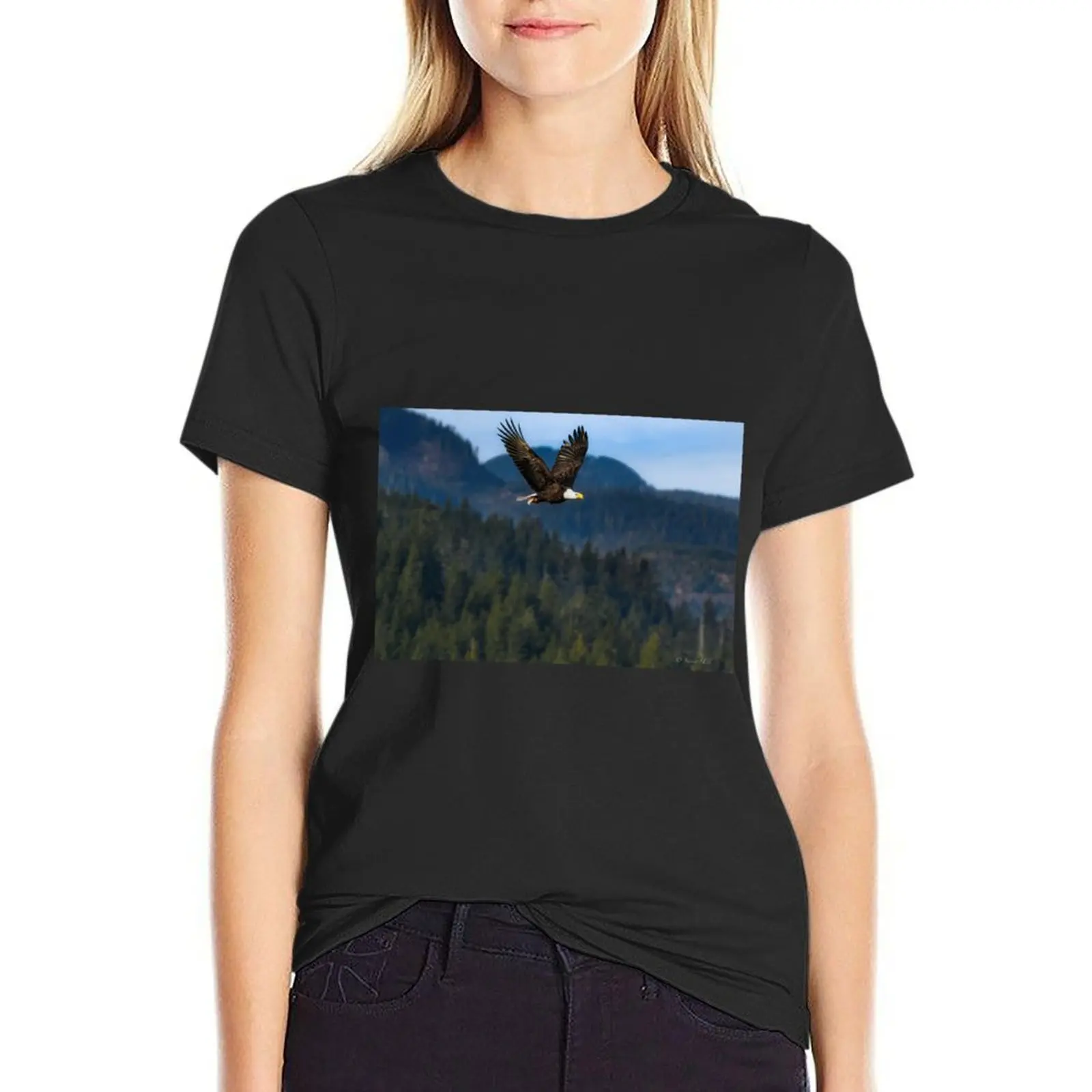 

WHERE EAGLES FLY T-Shirt Aesthetic clothing summer tops Womens clothing