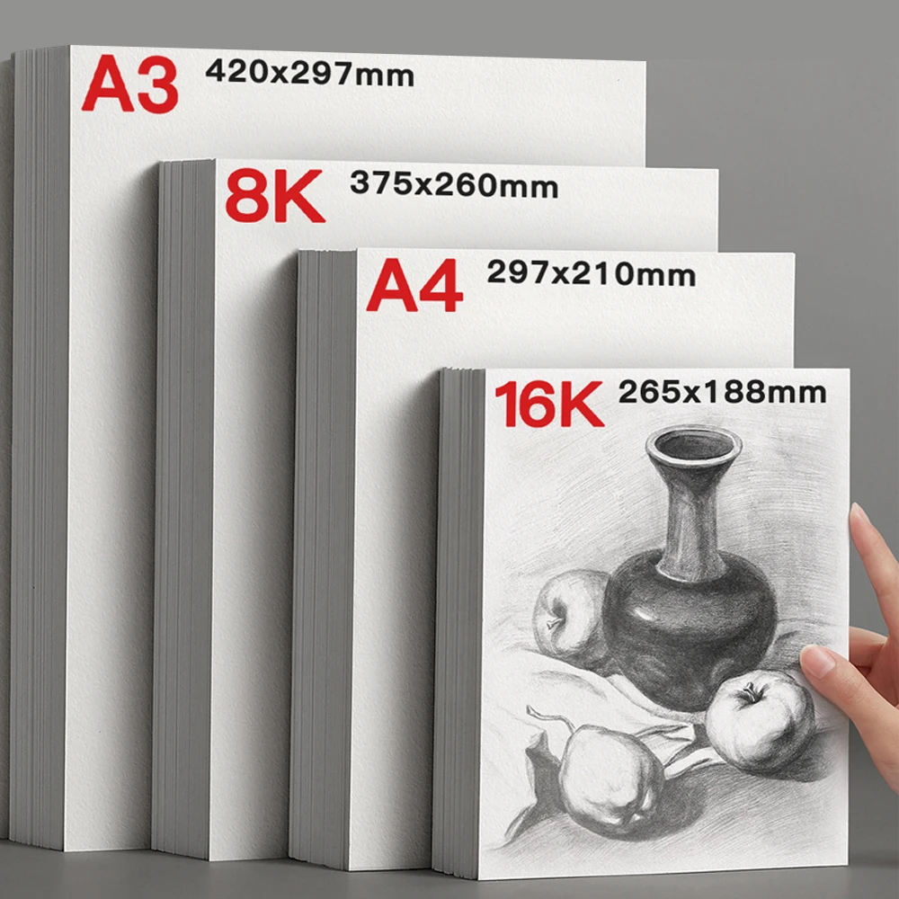 Sketch-Paper-25-Sheets-A4-A3-8K-16K-160g-Artist-Paper-for-Adults-and ...