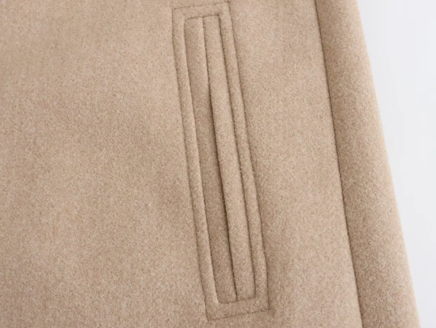 Jenny&Dave Solid Simple Waist Fit Trench Coat Women Fashion Woolen Autumn Winter British Long Coat