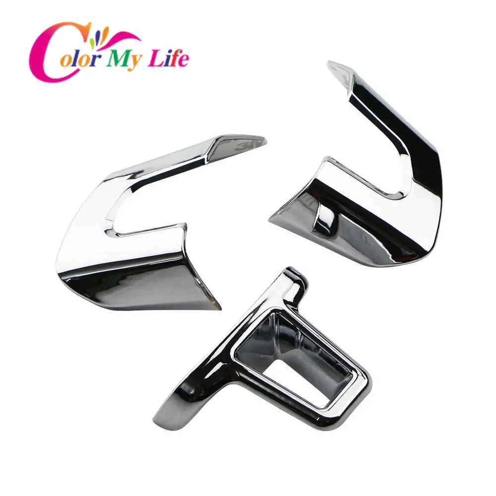ABS Chrome Car Steering Wheel Decoration Cover Trim Sticker Fit Volkswagen VW GOLF POLO JETTA MK5 MK6 Bora car moulding decoration,car styling stickers