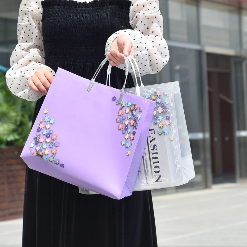 TotePrint PVC Tragetasche - Transparente Strandtasche Mit Sternendesign