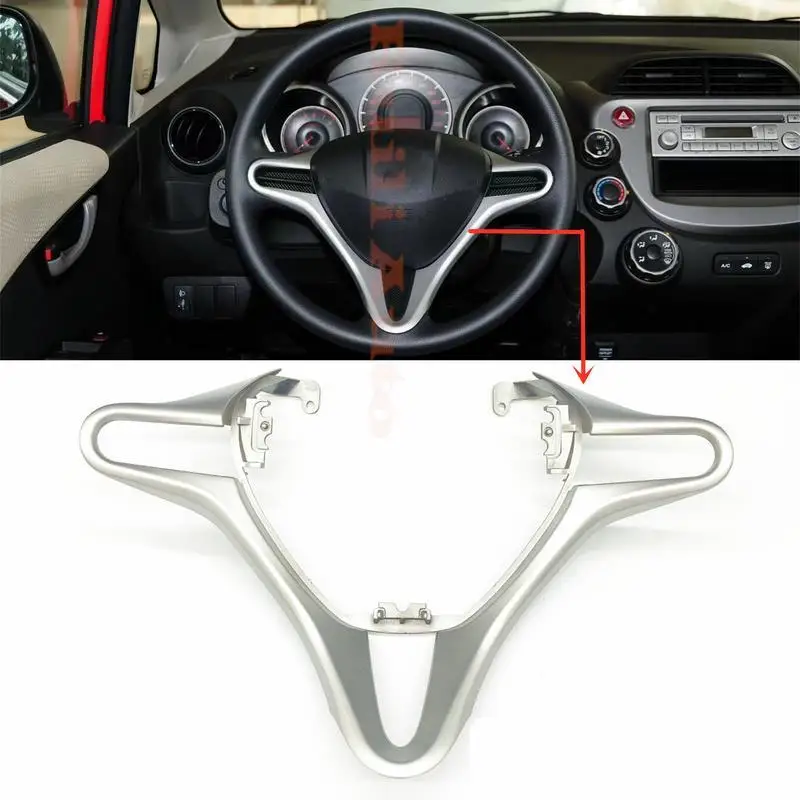 Steering Wheel Decorative Strip For Civic 8th 2006-2011 For Honda Fit City 2009-2014 steering wheel decorative strip