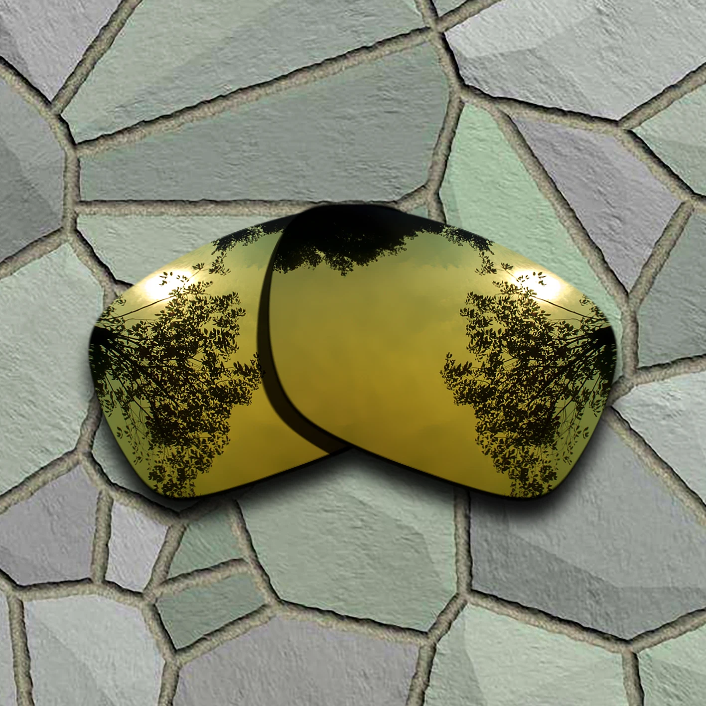 Lenti Di Ricambio Per Occhiali Da Sole Dorati Gialli Per Oakley Holbrook Metal