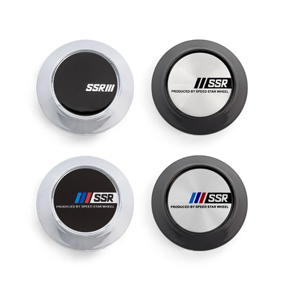 

4PCS 68MM (64MM) Hubcap SSR III Wheel Center Caps Hub Rim Cover Badge Logo Emblem Car Styling Accessories