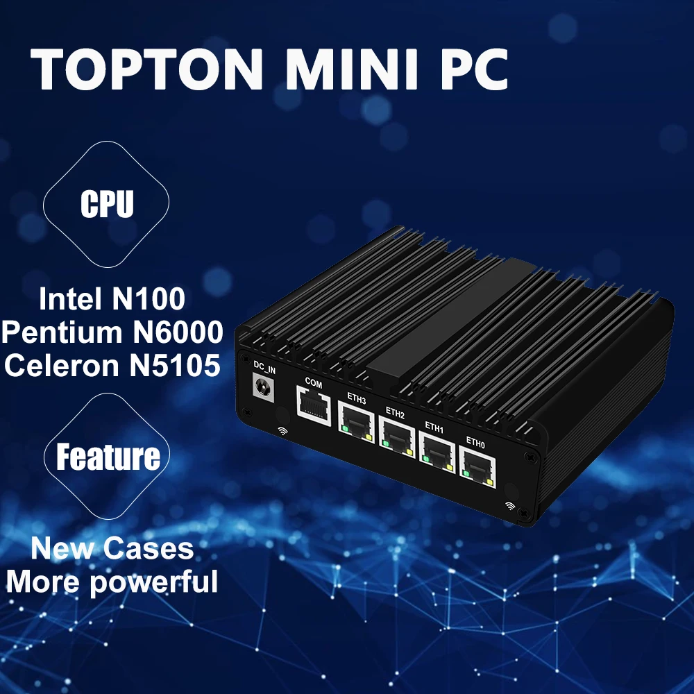 Topton-New-Chassis-Cheap-Fanless-Mini-PC-Intel-N100-N6000-N5105-4-Intel ...