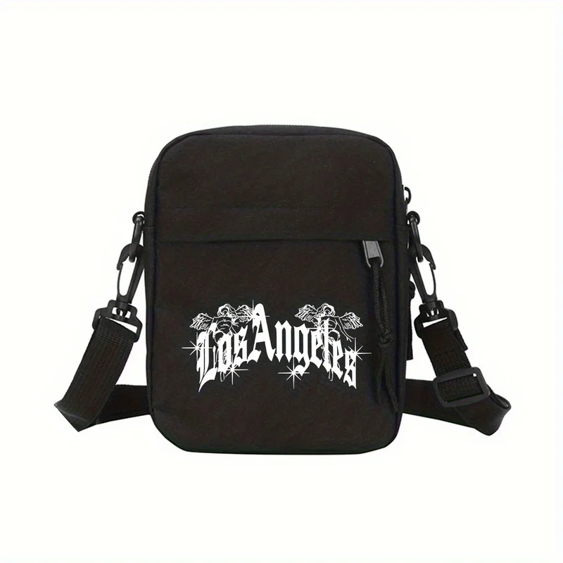 Stylish Los Angeles Crossbody Bag: Lightweight, Foldable, and Adjustable with Zipper Closure