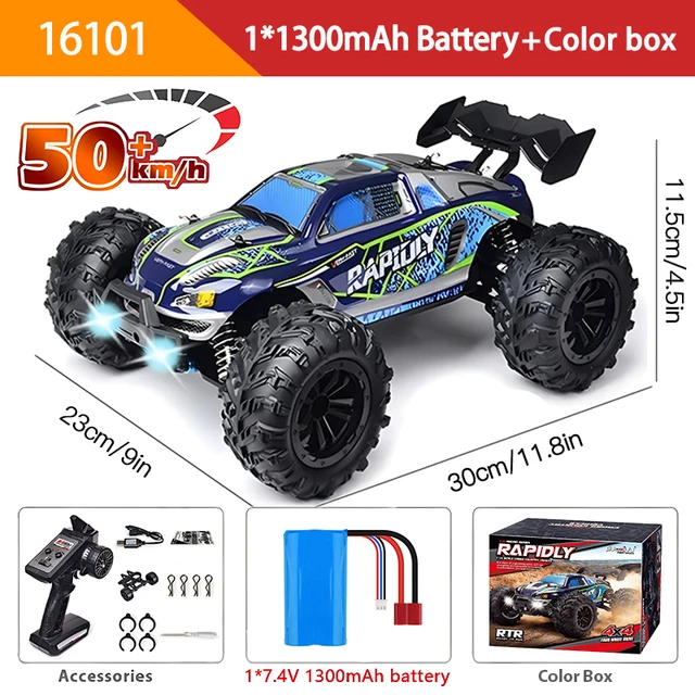 WLtoys1:16スケール4WD RCカー 16102 50KM-H ボックス SCY 16102 1:16 50KM/H 4WD RC Car With LED Light Remote Control